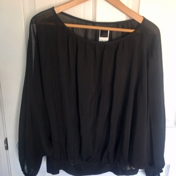 Marc Jacobs silk black blouse oversize size xs - Picture 4 of 8